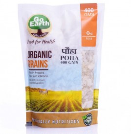 Go Earth Organic Poha   Pack  400 grams